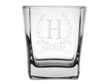 FOR DAD & GRANDPA Whiskey Glasses Set of 1-4 Custom Bourbon Glasses Letter Monogram Set Personalized Whiskey Gift Set for Dad Monogrammed Scotch Glass Gifts