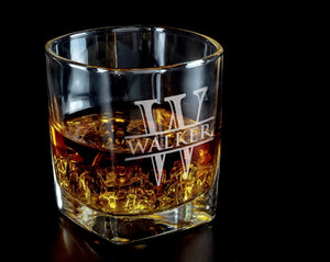 FOR DAD & GRANDPA Whiskey Sets Bourbon Decanter Set Gifts for Men Fathers Day Birthday Scotch Glasses Drinkware College Graduation Gift Engraved Monogram