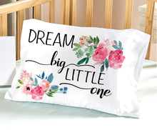 FOR KIDS & BABIES Baby Girl Bedding Dream Big Little One Crib Nursery Decor Baby Gifts for Girls Toddler Travel Pillowcase 13x18 Christening Baptism Pink