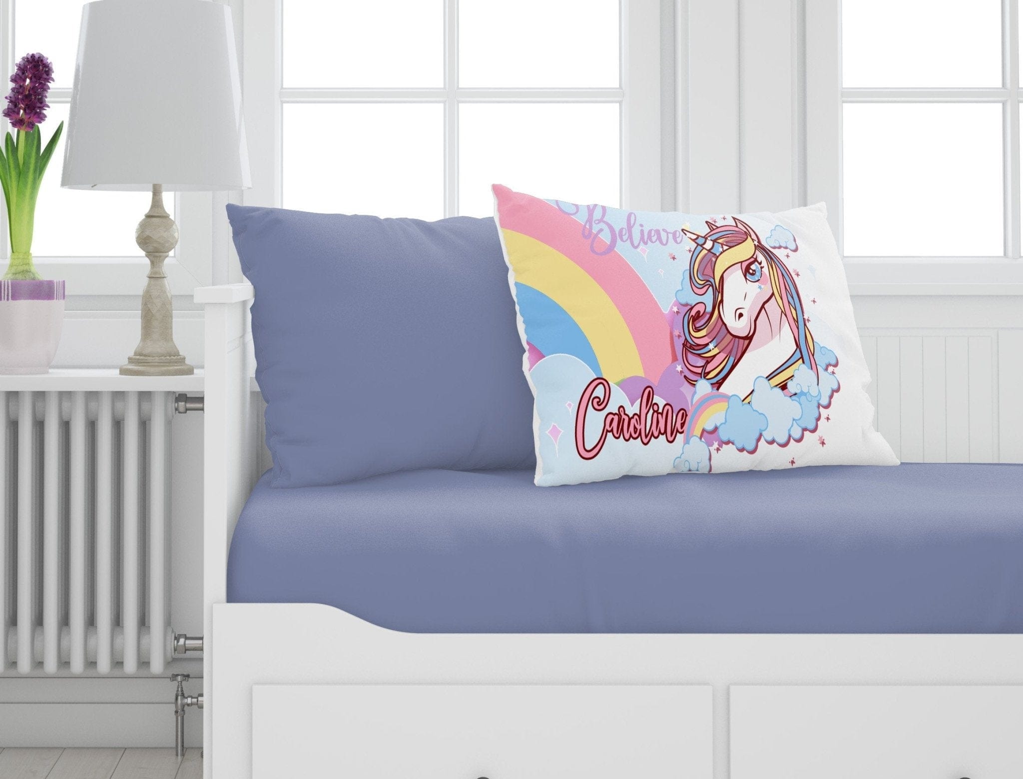 FOR KIDS & BABIES Beautiful Unicorn Gifts for Girls Personalized Pillowcase Bedding Birthday or Christmas gift idea Kids Room Party Decor Unicorn Gift Custom