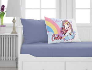 FOR KIDS & BABIES Beautiful Unicorn Gifts for Girls Personalized Pillowcase Bedding Birthday or Christmas gift idea Kids Room Party Decor Unicorn Gift Custom