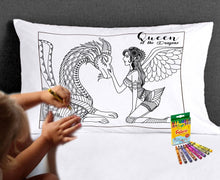 FOR KIDS & BABIES Coloring Pillowcase Queen Mother of the Dragons Fairy Better then Adult Coloring Books Color in your Own Birthday Christmas Gift for Kids