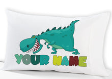 FOR KIDS & BABIES Dinosaur Boys Pillowcase- Personalized - Standard or Toddler or Travel Size - Birthday or Christmas gift idea for boys kids room decor