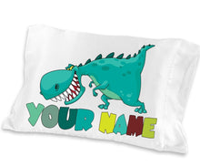 FOR KIDS & BABIES Dinosaur Boys Pillowcase- Personalized - Standard Or Toddler Or Travel Size - Birthday Or Christmas Gift Idea For Boys Kids Room Decor