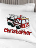 FOR KIDS & BABIES Fire Truck Fire Engine Boys Pillow Case Personalized Birthday Gift Idea