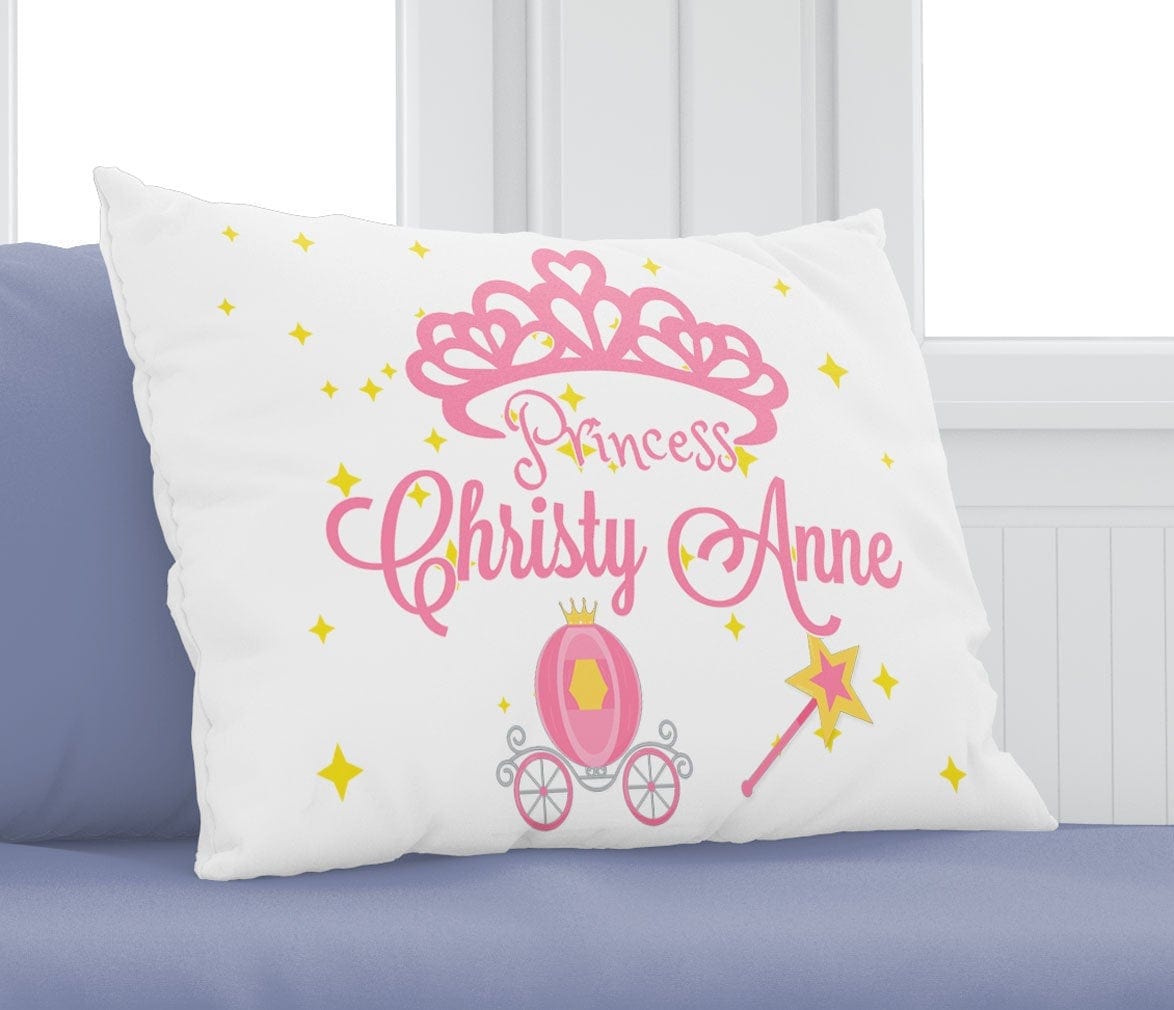 FOR KIDS & BABIES Princess Pillowcase- Personalized for a Girl who loves Fairy Tales, Magic, Princess Pink gift idea,girls room pink decor bedding gifts