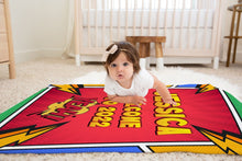 FOR KIDS & BABIES Superhero Personalized Baby Blanket | Custom Baby Blanket | Comics Baby Boy or Girl Name Blanket | Personalized Baby Gift