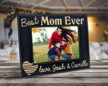 FOR MOM & GRANDMA Best Mom Ever Personalized Photo Frame Mother Grandma MiMi Mama Mother's Day Birthday Baby Shower New Mommy from Son Daughter Picture Gifts