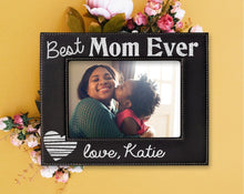 FOR MOM & GRANDMA Best Mom Ever Personalized Photo Frame Mother Grandma MiMi Mama Mother's Day Birthday Baby Shower New Mommy from Son Daughter Picture Gifts