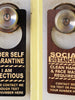 FOR MOM & GRANDMA Door Handle Hanger Safety Social Distancing Self Quarantine Isolation Face Mask Sign Precaution for Adults Kids Elderly Custom Made in U.S.A