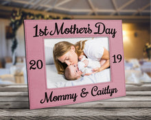 FOR MOM & GRANDMA First Mother's Day Personalize 5x7 Photo Frame Gift from Daughter Son for Mothers Birthday 1st Mother's Day from Son Baby Husband for Mom
