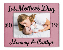 FOR MOM & GRANDMA First Mother's Day Personalize 5x7 Photo Frame Gift from Daughter Son for Mothers Birthday 1st Mother's Day from Son Baby Husband for Mom