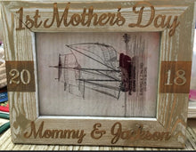 FOR MOM & GRANDMA First Mothers Day Personalized Mommy and Me Picture Frame Mother Daughter Gift for Godmother Baby Shower Gift Idea Custom Engraved Frames