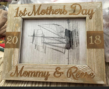 FOR MOM & GRANDMA First Mothers Day Personalized Mommy and Me Picture Frame Mother Daughter Gift for Godmother Baby Shower Gift Idea Custom Engraved Frames