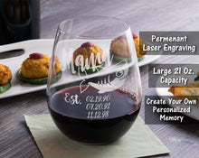 FOR MOM & GRANDMA Mama Shark Est. Children Novelty Stemless Champagne Glass First Mothers Day Gift from Daughter, Son Baby Shower for New Mom Wife Birthday