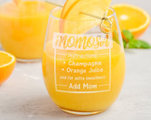 FOR MOM & GRANDMA MOMgria MOMjito MOMosa Funny Gag Mother's Day Stemless Gift New Mom Pregnancy Gift Best Mom Birthday from Daughter Son Favorite Child Idea