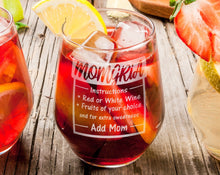 FOR MOM & GRANDMA MOMgria MOMjito MOMosa Funny Gag Mother's Day Stemless Gift New Mom Pregnancy Gift Best Mom Birthday from Daughter Son Favorite Child Idea