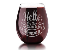FOR MOM & GRANDMA New Mommy Mama Grandma Mom Nana Auntie 21 0z Stemless Wine Glass Gift for Birthday Wife Mothers Baby Shower Present Adoption Announcement