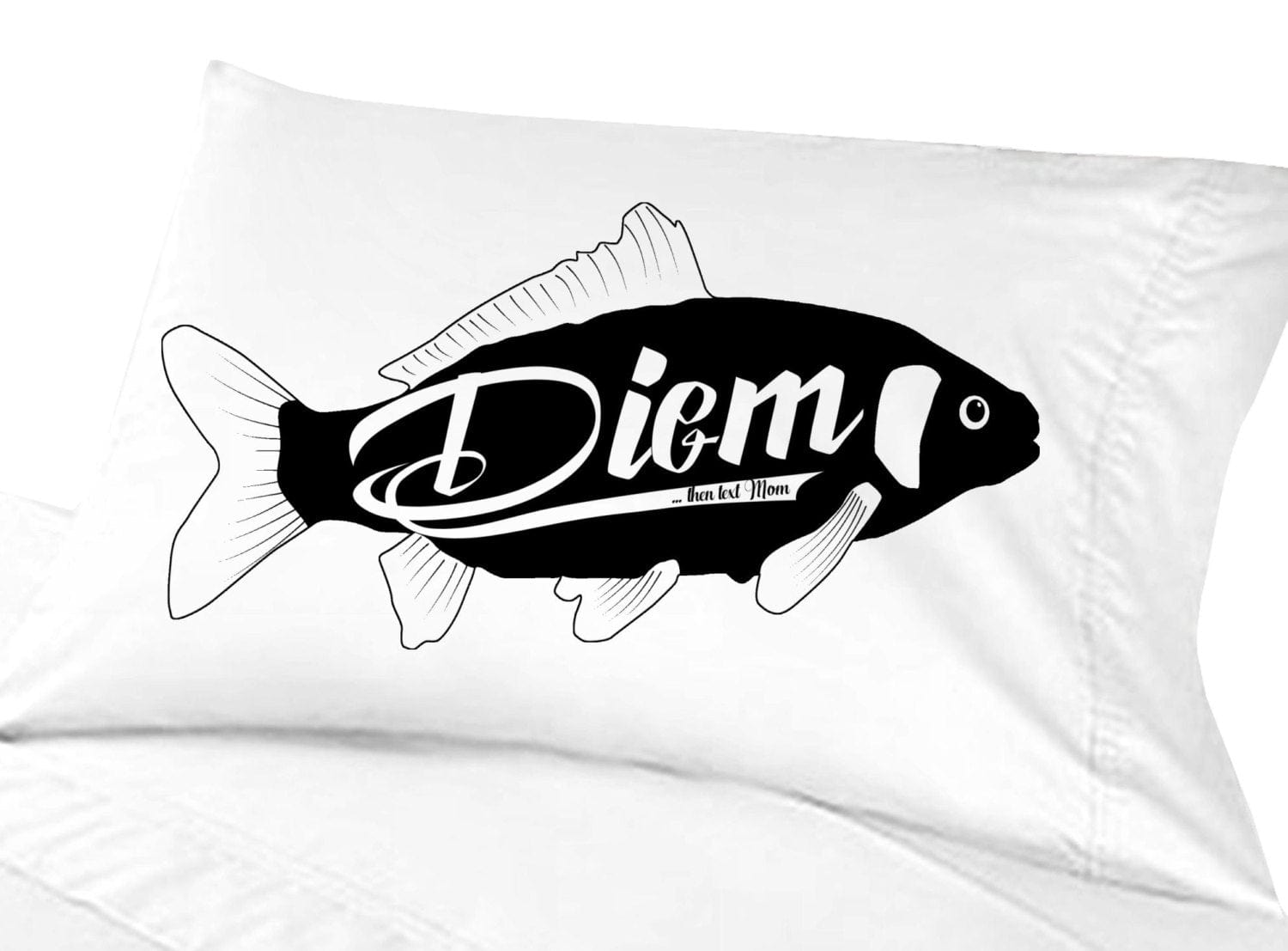 GRADUATION CARPE DIEM Carp College Dorm Room Decor Gift Funny Pillowcase Then Text Mom, Call Mom, Graduation, Gift Freshman Back to School