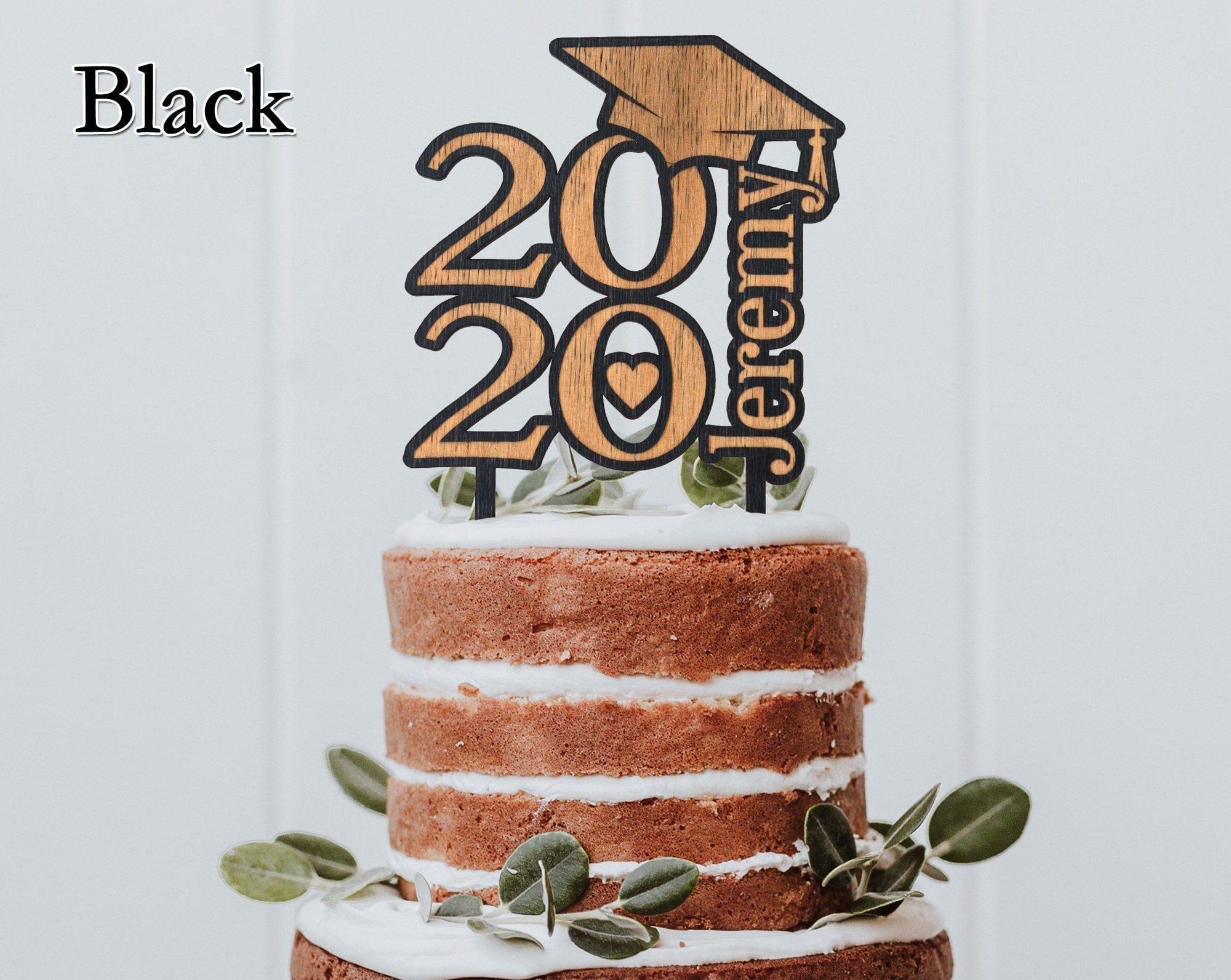 GRADUATION Class of 2022 Graduate High School College Kindergarten Party Favor Personalized Cake Topper Rustic Wooden Engraved Cup Cake Decoration Gift