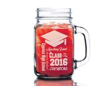 GRADUATION Class of 2022 Graduation Cap Mason Jar Glass Personalized Drinking Mug Graduation Party Decoration Gifts for men women her him The Graduate