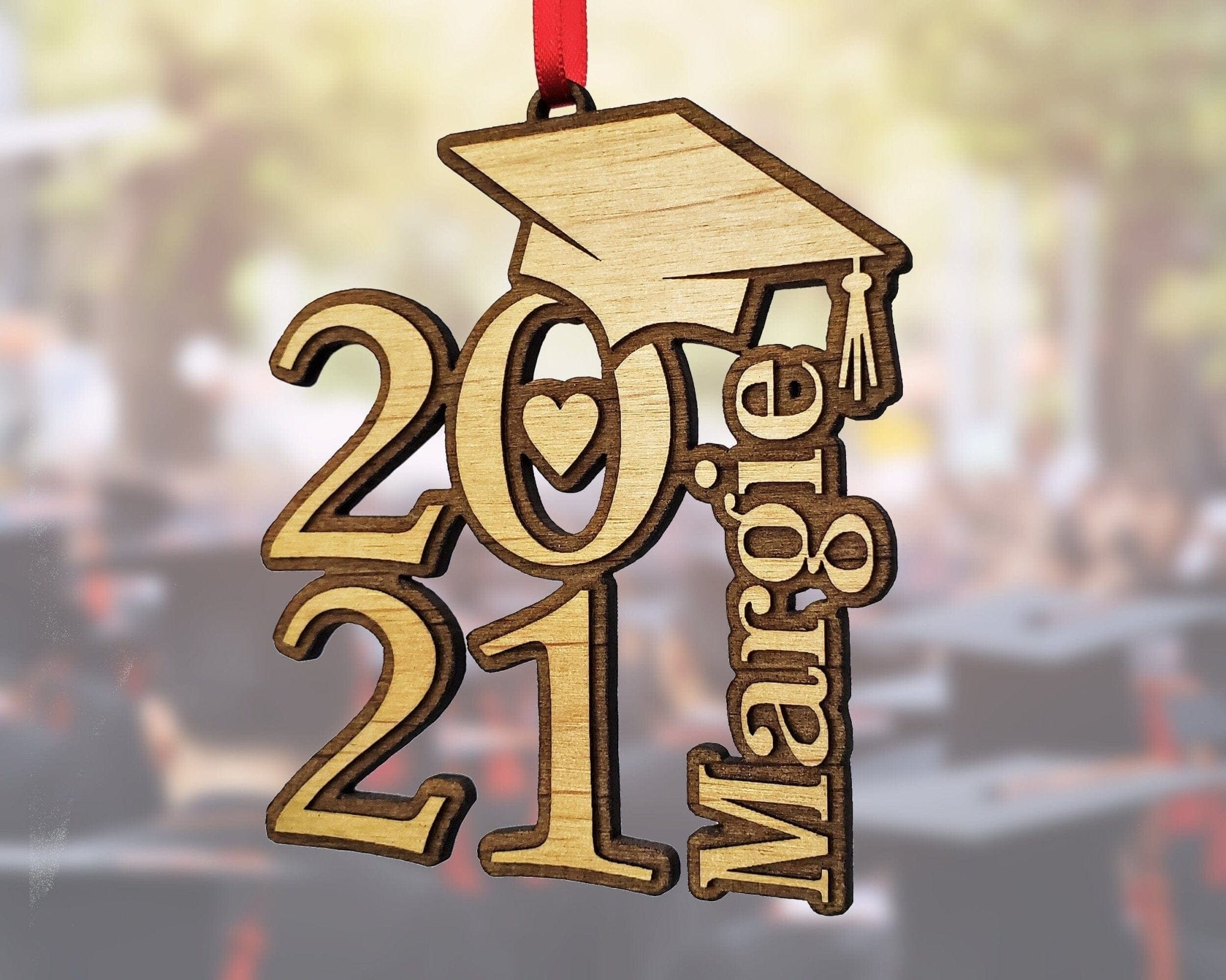 GRADUATION Class of 2022 Graduation Wood Ornament Graduate Party Favor Gifts for Him Her RN Shadow Box Decoration College Grad Car Decor Laser Engraved