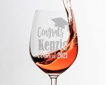 GRADUATION Congrats Class of 2022 Personalized Wine Glass for Graduates Him Her We Did it! Masters Bachelor Degree Celebratory Party Favor Laser Etched
