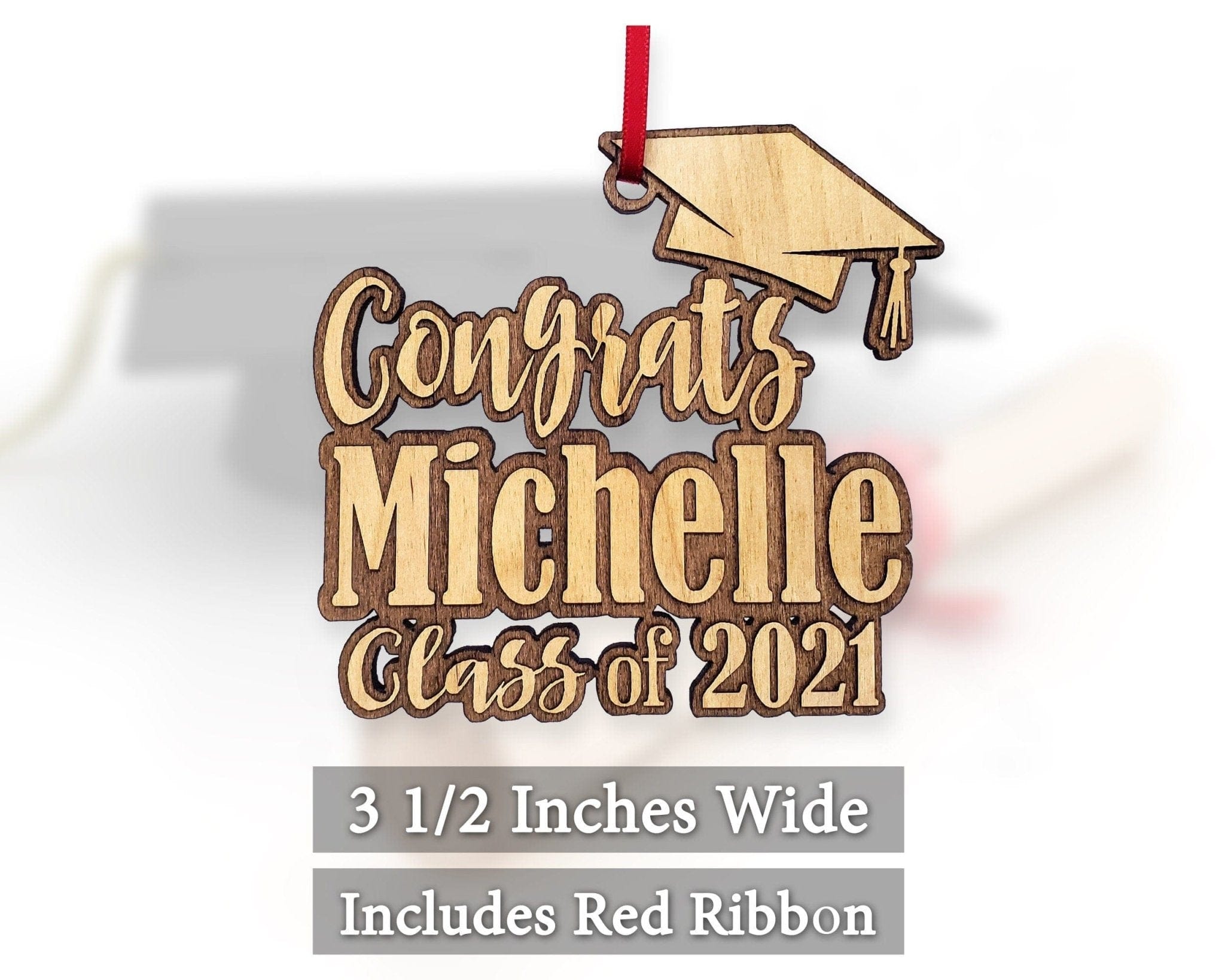 GRADUATION Congrats Graduating 2022 Wood Ornament Graduation Shadow Box Decor College Nurse Teacher Bachelor Masters His Her Party Favor for Graduates