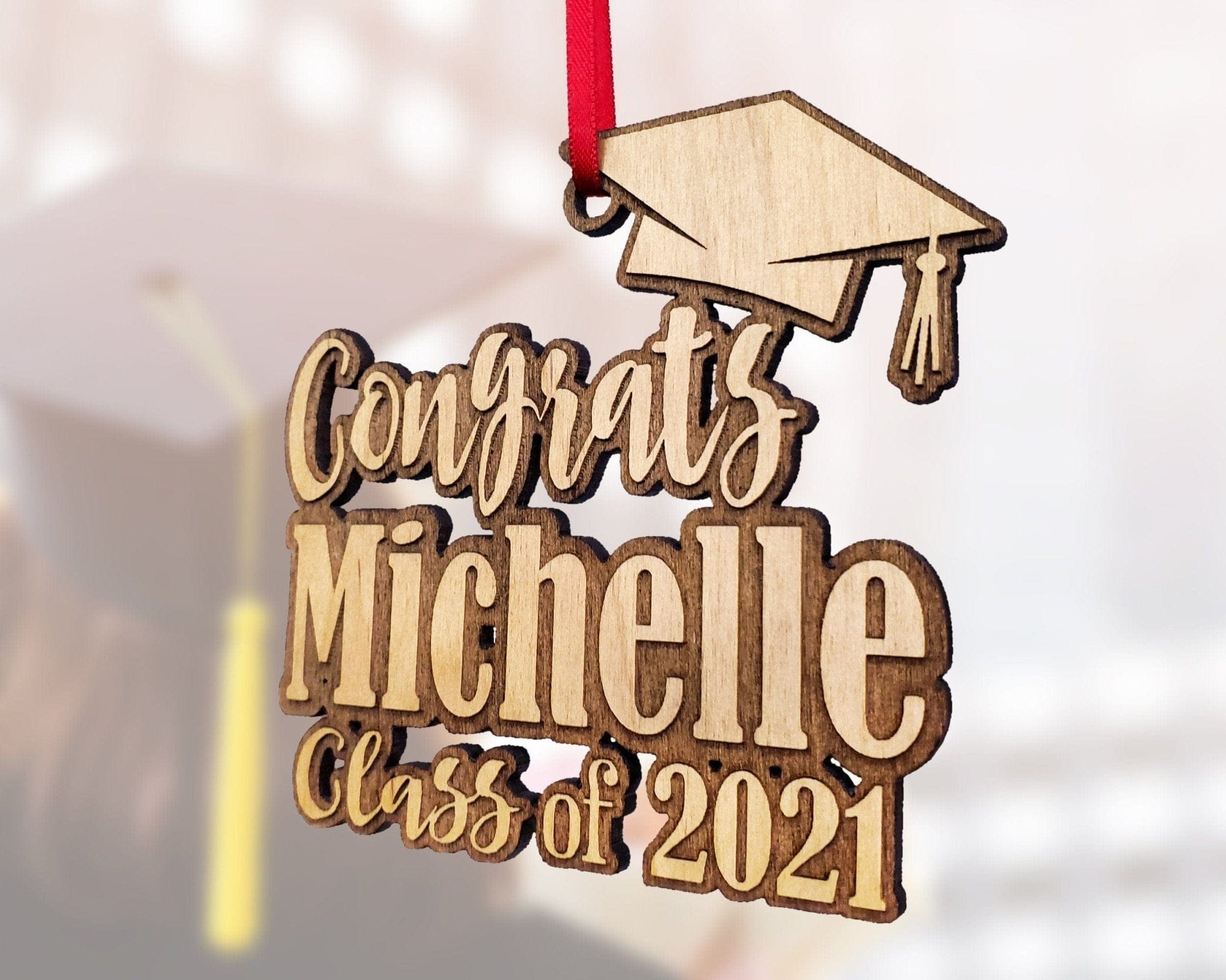 GRADUATION Congrats Graduating 2022 Wood Ornament Graduation Shadow Box Decor College Nurse Teacher Bachelor Masters His Her Party Favor for Graduates