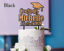 GRADUATION Graduation Cake Topper or Cup Cake Personalized Wood Name 2022 Decoration Rustic Graduate Custom Tier Toppers Party Favors for Son Daughter