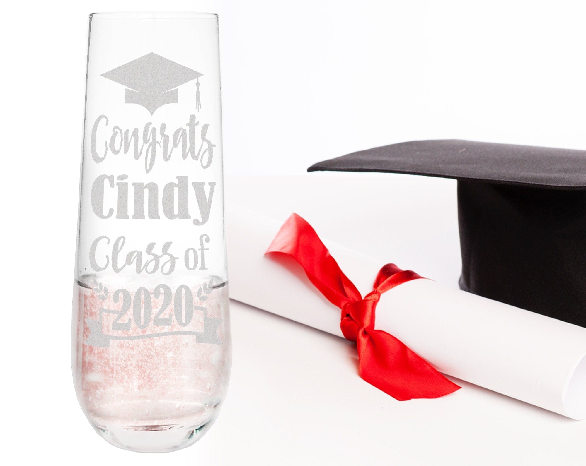 GRADUATION Graduation Personalized Stemless or Beer Class of 2022 Family Party Favors Man Cave Pub Style Grad Decorations for Women Men Wine Gift