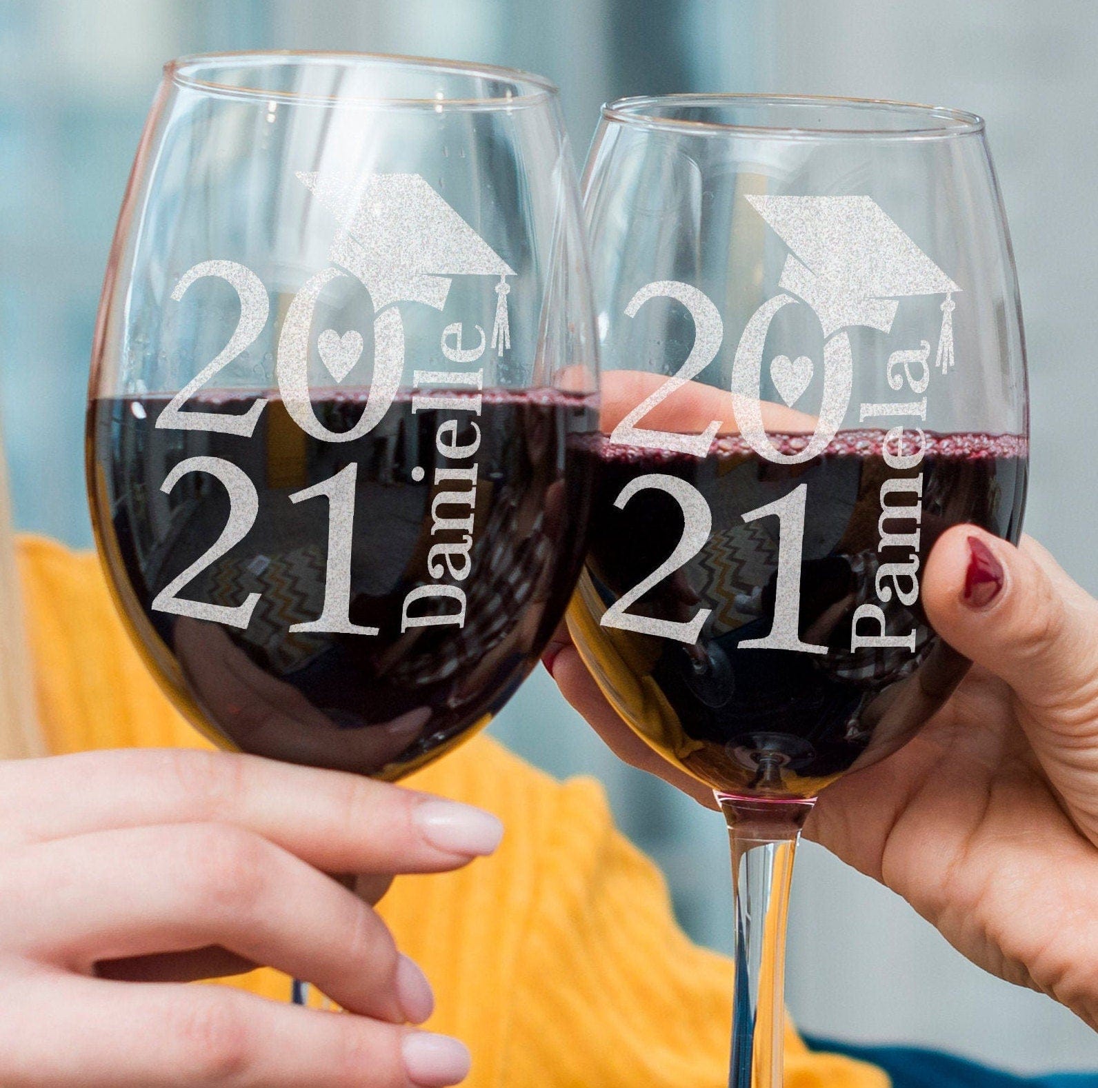 GRADUATION Graduation Stem Wine Glass 2022 Mastered It College High School Grad Student Custom Gift Him Her Keepsake Party Favors Graduates Best Friend