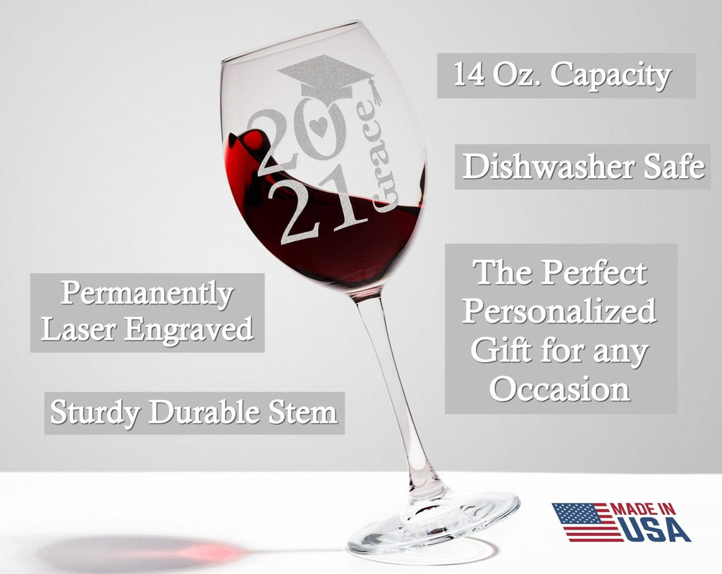 Personalized Wine Glass With Stem