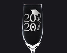 GRADUATION ONE College Graduation Gifts Champagne Glass Class of 2020 Masters Bachelors Graduate Degree Wine Personalized Drinkware Celebration Toast