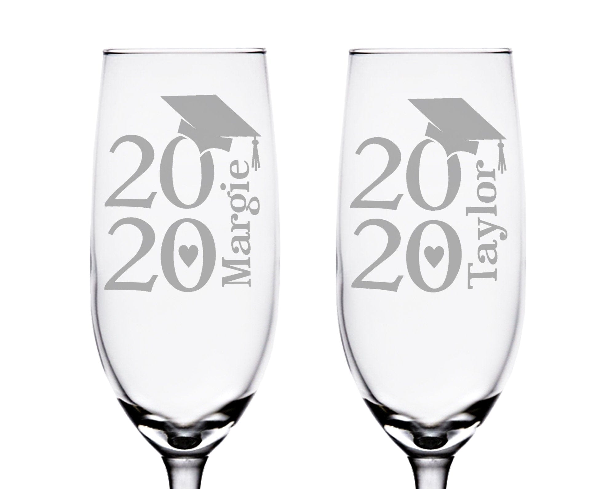 GRADUATION ONE College Graduation Gifts Champagne Glass Class of 2020 Masters Bachelors Graduate Degree Wine Personalized Drinkware Celebration Toast