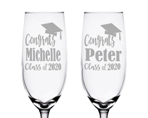 GRADUATION SINGLE Custom Class 2022 Champagne College Graduation Gifts for Women Graduate Party Table Centerpieces Celebratory Gift for Son Daughter