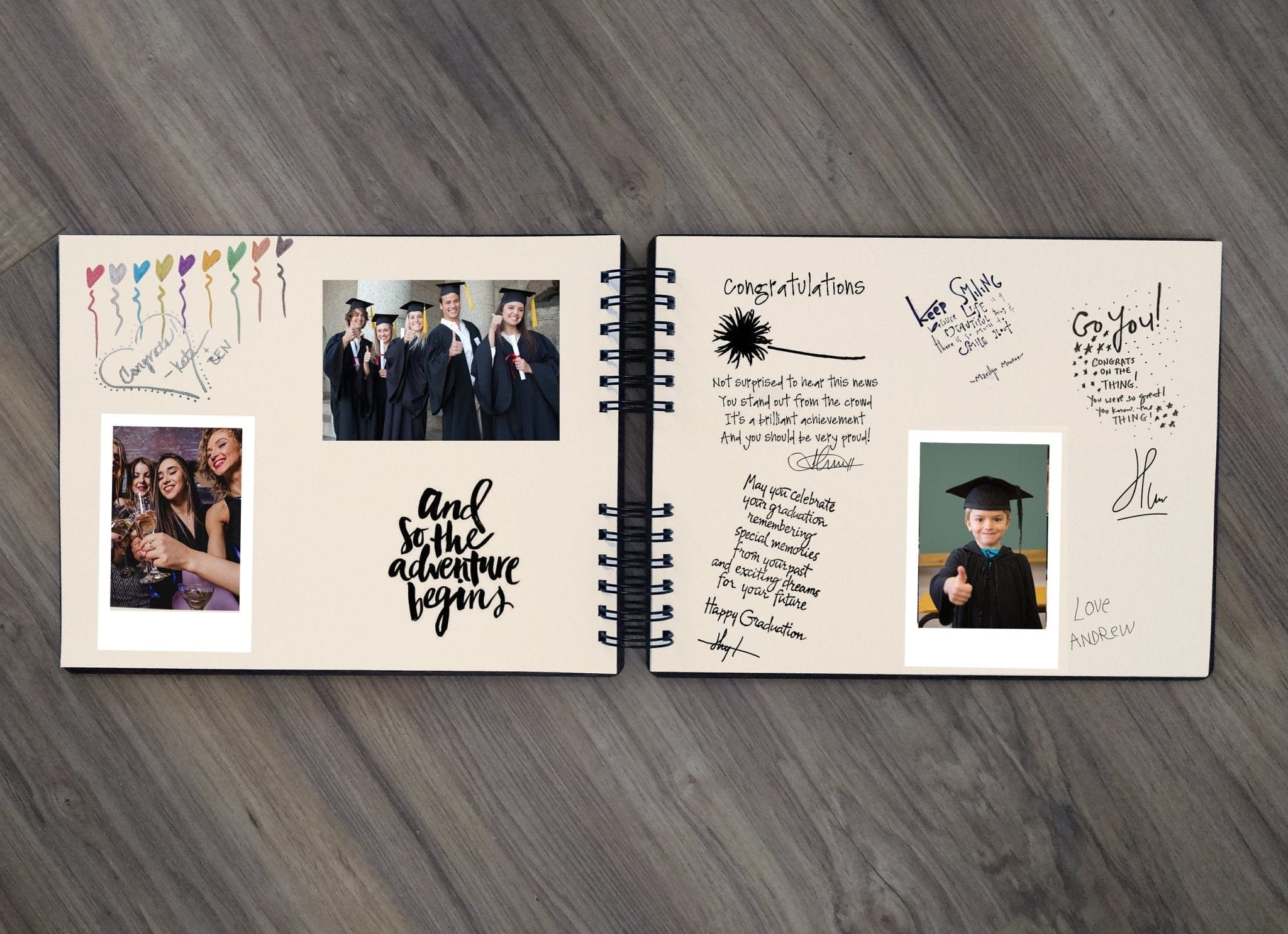 GRADUATION Wooden Graduation Guest Book Grad Gifts Rustic Personalized Class of 2020 Wood Graduation Decoration Supplies Guestbook Photo Booth Album