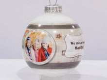 Holiday Personalized Ornament -  Modern Personalized Photo Ornament for Friends & Family