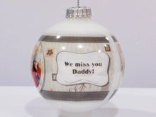 Holiday Personalized Ornament -  Modern Personalized Photo Ornament for Friends & Family