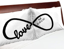 COUPLES GIFTS Infinity Love Boyfriend Girlfriend Couple Anniversary Pillowcases Infinite Personalized Forever Love
