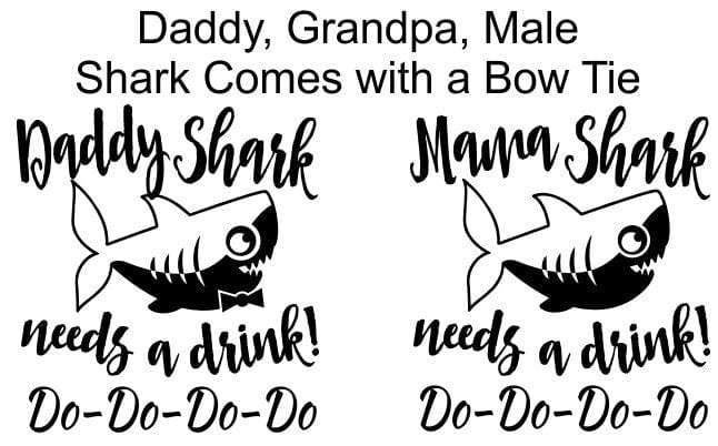 FOR MOM & GRANDMA Mama Shark Needs a Drink Do Do Novelty Wine Glass First Mothers Day Gift from Daughter, Son Funny Sayings for New Mom Dad Husband Wife