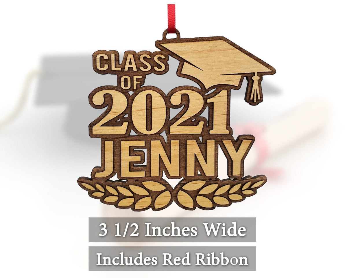 GRADUATION Personalized Class of 2022 Graduated Wood Ornament Shadow Box Decoration The Graduate Gift from Mom Dad Congrats Masters Bachelor Degree