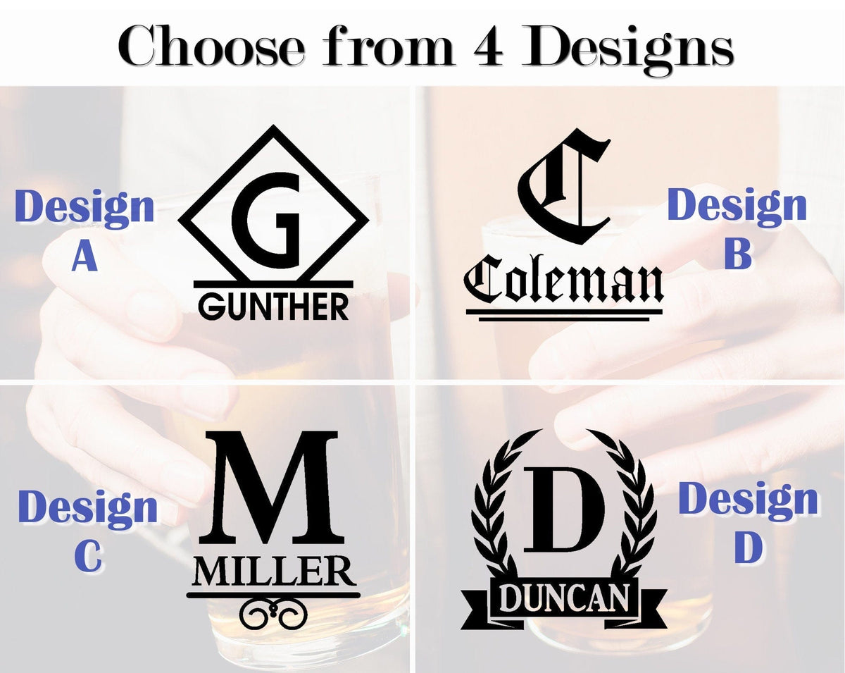 Personalized Drinkware Engraved Personalized Single Men Groomsmen Proposal Toasting Glasses Beer Mugs Cool Womens Gifts Happy Birthday Monogram Gift for Adults