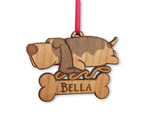 PET GIFTS Basset Hound Pet Ornament for Christmas Holiday Gift Idea Pets Birthday Present Personalized Dog Rustic Engraved Puppy Gifts Custom Rescue