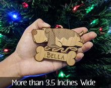 PET GIFTS Basset Hound Pet Ornament for Christmas Holiday Gift Idea Pets Birthday Present Personalized Dog Rustic Engraved Puppy Gifts Custom Rescue