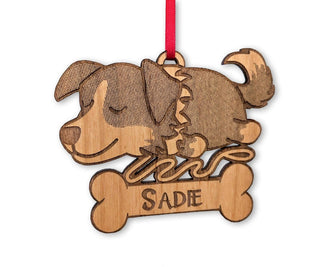 PET GIFTS Border Collie Kids Christmas Ornament Gift Stocking Stuffer New Best Friend Pet Personalized with Name Puppy Tree Decoration Dog Adoption