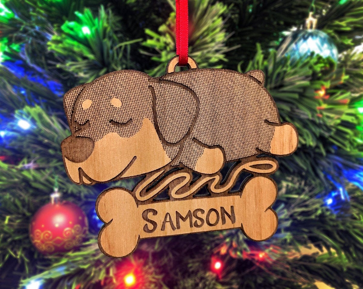 PET GIFTS Cute Rottweiler Puppy Ornament for Son Daughter Wife Gift for Husband Best Family Member Housewarming Gift Christmas Decor Birthday Gift