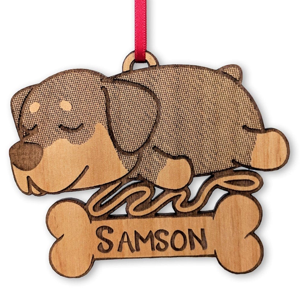 PET GIFTS Cute Rottweiler Puppy Ornament for Son Daughter Wife Gift for Husband Best Family Member Housewarming Gift Christmas Decor Birthday Gift