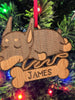 PET GIFTS Doberman Rescue Puppy Celebratory Gift Best Dog Ever Trinket Christmas Gift Custom Bone Ornament Kids New Puppy Present Announcement Idea
