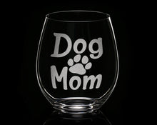 PET GIFTS Dog Mom Stemless Glass Drink Wine and Pet My Dog Pet Lover Gift Fur Mom Rescue Dog Adoption Gift First Family Puppy Birthday Gift for Sister